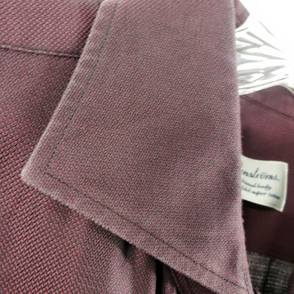 Stenstroms Men's Fitted Body Two Fold Cotton Button Down Color Changing Shirt - Picture 4 of 14